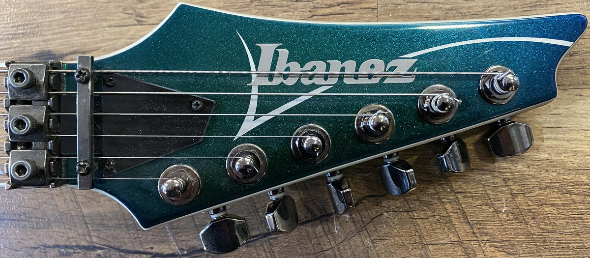 USED 2007 Ibanez XPT700 Xiphos Gloss Blue Chameleon Finish Electric Guitar with Original Hardshell Case