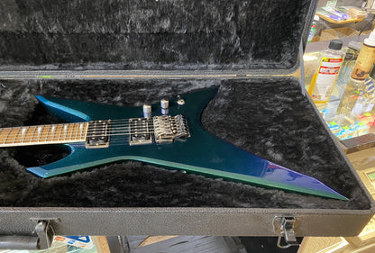 USED 2007 Ibanez XPT700 Xiphos Gloss Blue Chameleon Finish Electric Guitar with Original Hardshell Case