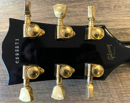 USED 2009 Gibson Custom Shop Les Paul Custom Gloss Ebony Finish Electric Guitar with Original Hardshell Case