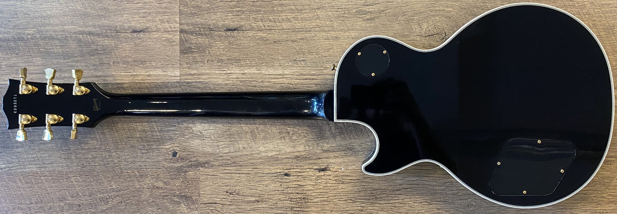 USED 2009 Gibson Custom Shop Les Paul Custom Gloss Ebony Finish Electric Guitar with Original Hardshell Case