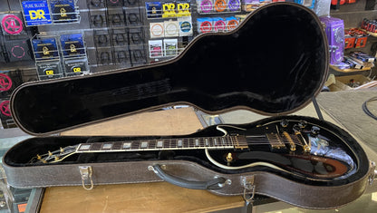 USED 2009 Gibson Custom Shop Les Paul Custom Gloss Ebony Finish Electric Guitar with Original Hardshell Case