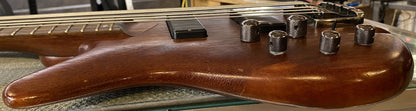 USED 2013 Ibanez SoundGear SR505L Natural Satin Finish Left-Handed 5-String Active Electric Bass Guitar