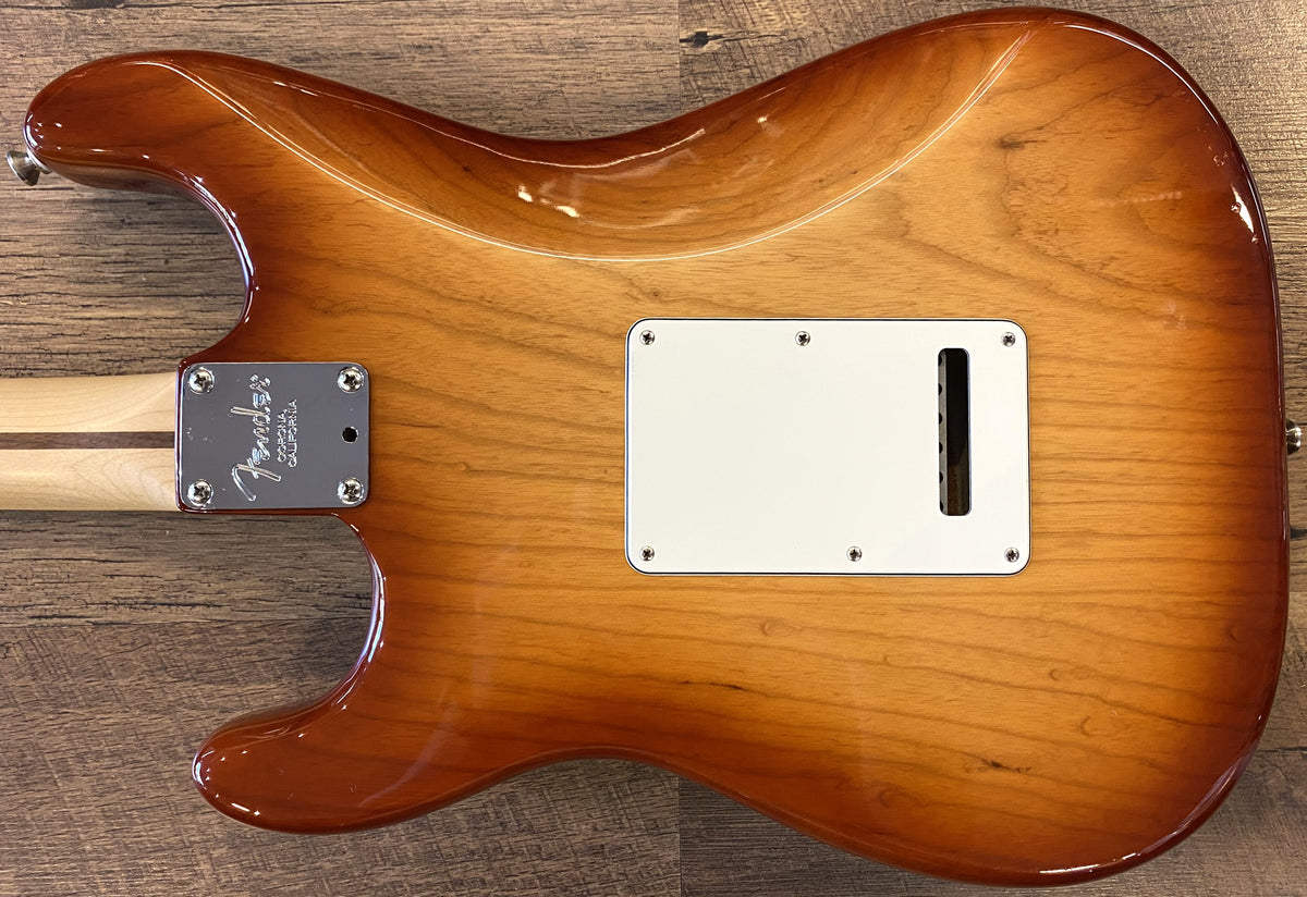USED 2017 Fender American Professional Stratocaster Gloss Sienna Sunburst Finish Electric Guitar with Original Hardshell Case