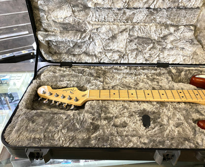 USED 2017 Fender American Professional Stratocaster Gloss Sienna Sunburst Finish Electric Guitar with Original Hardshell Case