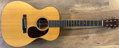 USED 2019 Martin 000-18 Standard Series Natural Gloss Finish Auditorium Acoustic Guitar