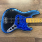 USED 2021 Fender American Pro II Jazz Bass Gloss Dark Night Finish Electric Bass Guitar with Original Hardshell Case