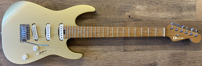 USED 2021 Charvel Pro-Mod DK22 Satin Pharaoh's Gold Finish Electric Guitar