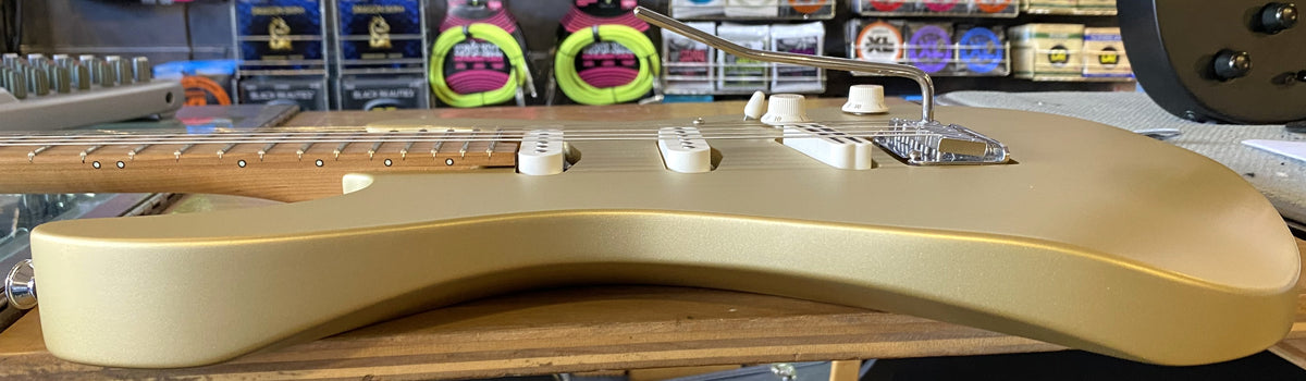 USED 2021 Charvel Pro-Mod DK22 Satin Pharaoh's Gold Finish Electric Guitar