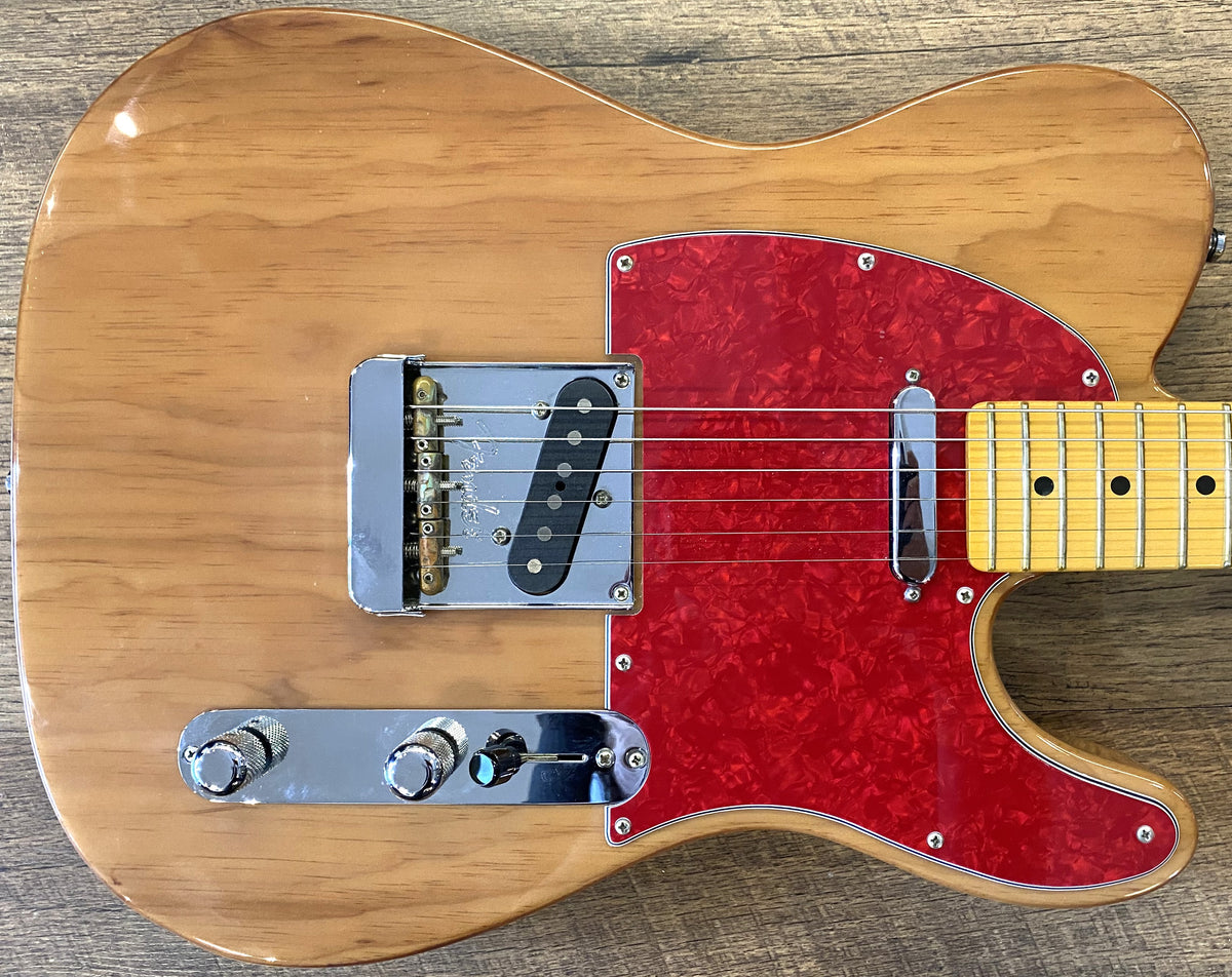 USED 2021 Fender American Professional II Telecaster Roasted Pine Natural Gloss Finish Electric Guitar with Original Hardshell Case