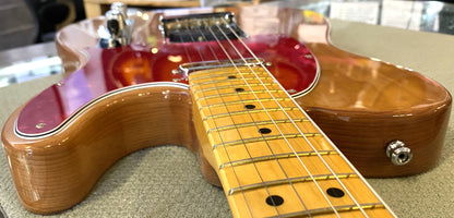 USED 2021 Fender American Professional II Telecaster Roasted Pine Natural Gloss Finish Electric Guitar with Original Hardshell Case