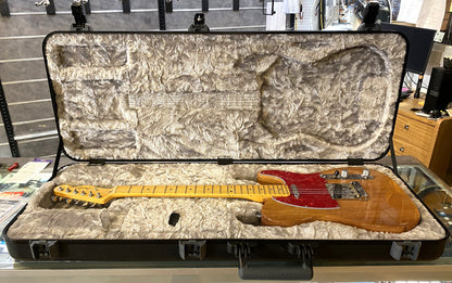 USED 2021 Fender American Professional II Telecaster Roasted Pine Natural Gloss Finish Electric Guitar with Original Hardshell Case