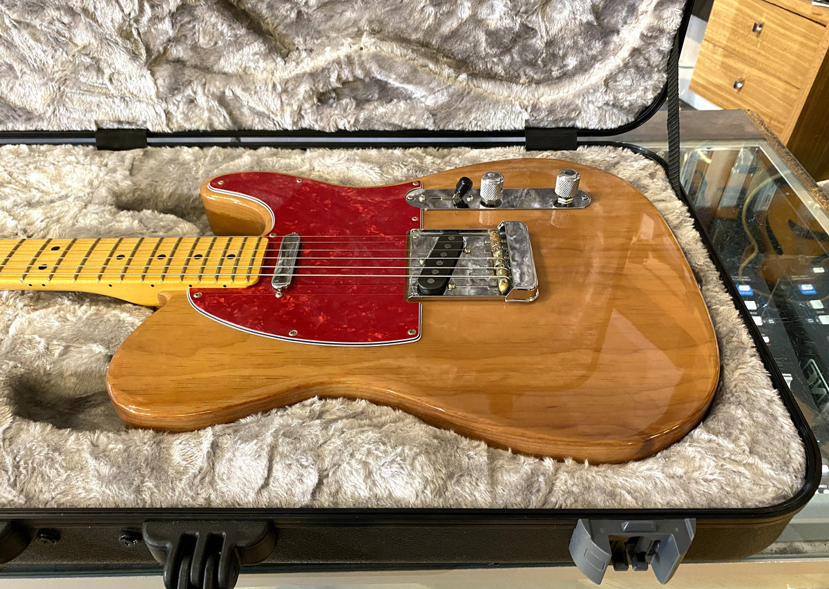 USED 2021 Fender American Professional II Telecaster Roasted Pine Natural Gloss Finish Electric Guitar with Original Hardshell Case