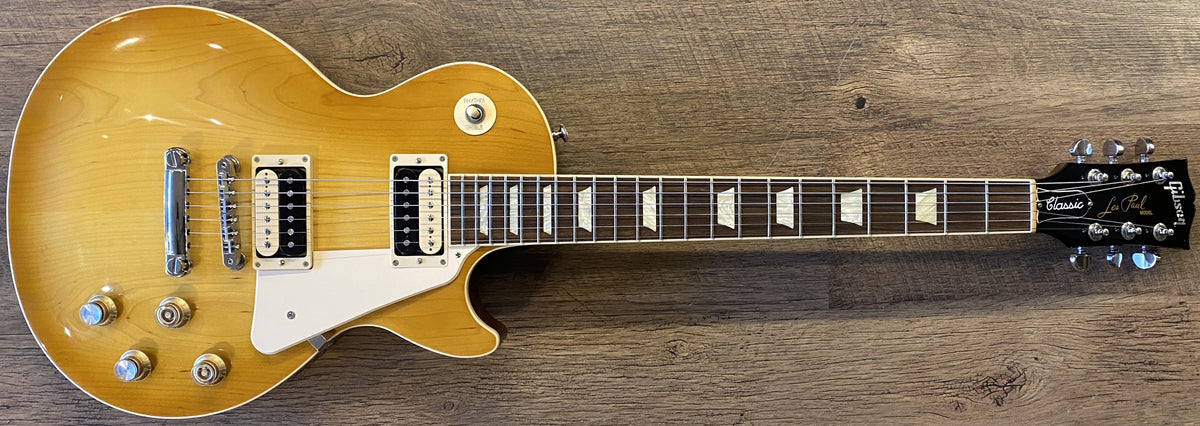 USED 2021 Gibson Les Paul Classic Gloss Honeyburst Finish Electric Guitar with Original Hardshell Case