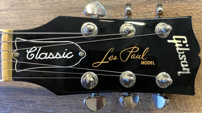 USED 2021 Gibson Les Paul Classic Gloss Honeyburst Finish Electric Guitar with Original Hardshell Case