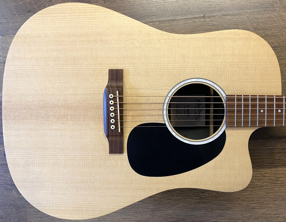 USED 2022 Martin X-Series DC-X2E Rosewood Natural Satin Finish Cutaway Dreadnought Acoustic-Electric Guitar with Original Gig Bag