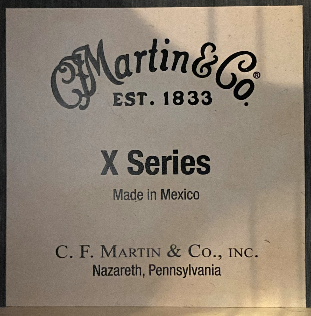 USED 2022 Martin X-Series DC-X2E Rosewood Natural Satin Finish Cutaway Dreadnought Acoustic-Electric Guitar with Original Gig Bag