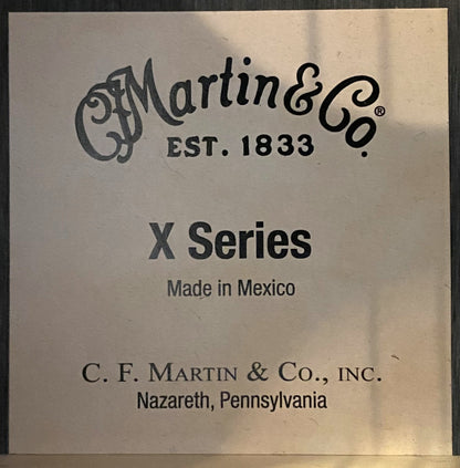 USED 2022 Martin X-Series DC-X2E Rosewood Natural Satin Finish Cutaway Dreadnought Acoustic-Electric Guitar with Original Gig Bag