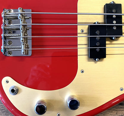 USED 2023 Fender Vintera '50s Precision Bass Gloss Dakota Red Finish Electric Bass Guitar