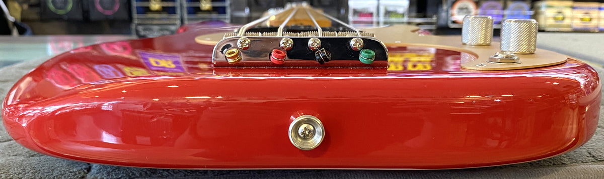 USED 2023 Fender Vintera '50s Precision Bass Gloss Dakota Red Finish Electric Bass Guitar