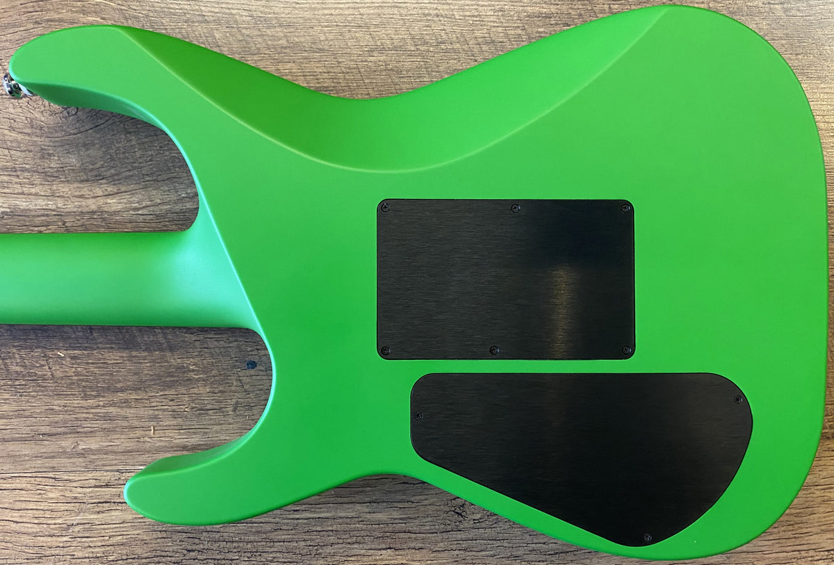USED 2023 Jackson American Soloist SL3 Satin Slime Green Finish Electric Guitar with Original Foamcore Case
