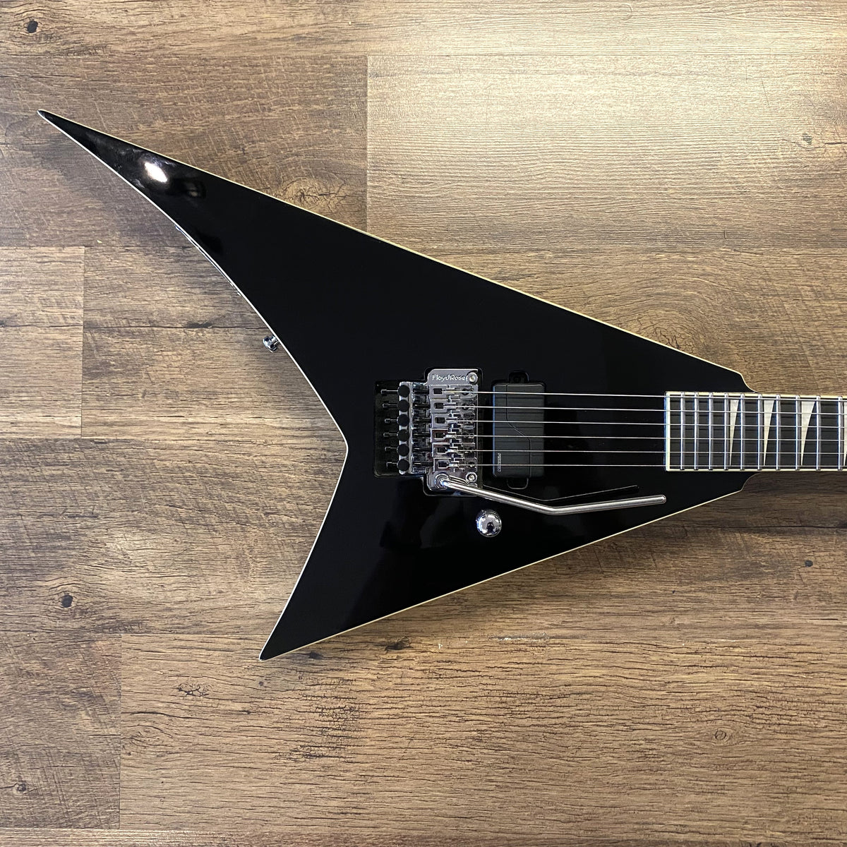 USED 2025 Jackson Pro Plus Pure Metal Rhoads RR1A Limited-Edition Gloss Black Finish Active Electric Guitar with Original Gig Bag
