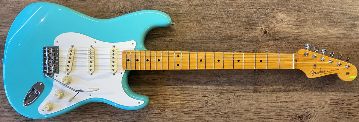 USED 2025 Fender American Vintage II '57 Stratocaster Gloss Sea Foam Green Electric Guitar with Original Case