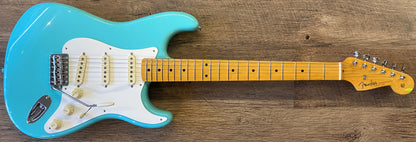 USED 2025 Fender American Vintage II '57 Stratocaster Gloss Sea Foam Green Electric Guitar with Original Case