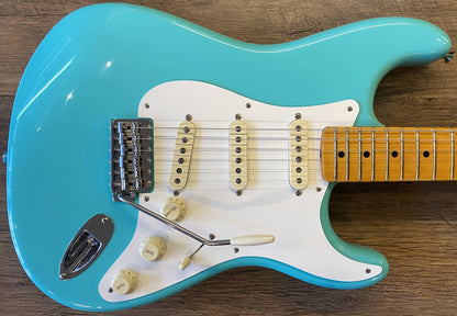 USED 2025 Fender American Vintage II '57 Stratocaster Gloss Sea Foam Green Electric Guitar with Original Case