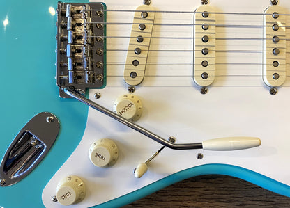 USED 2025 Fender American Vintage II '57 Stratocaster Gloss Sea Foam Green Electric Guitar with Original Case