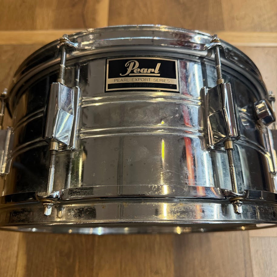 USED Pearl Export Series 14" x 6.5" Steel Snare Drum