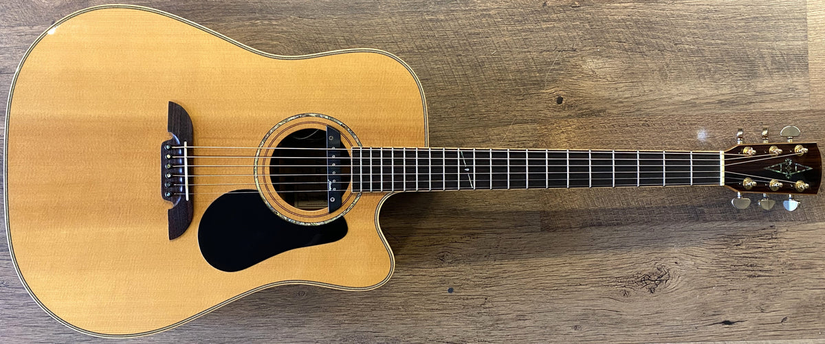 USED Alvarez PD-80SC Natural Gloss Finish Dreadnought Cutaway Acoustic-Electric Guitar