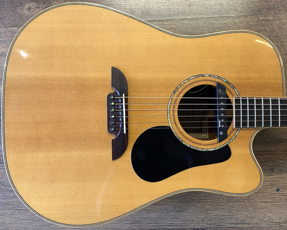 USED Alvarez PD-80SC Natural Gloss Finish Dreadnought Cutaway Acoustic-Electric Guitar
