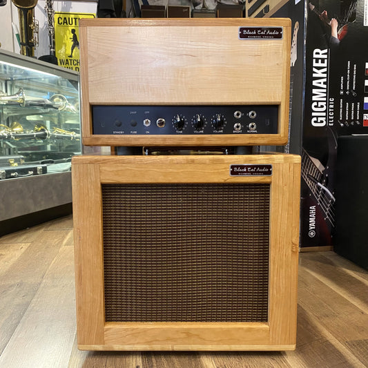 Black Cat Audio DW12 15-Watt Electric Guitar Amplifier Head with 1 x 12" Speaker Cabinet