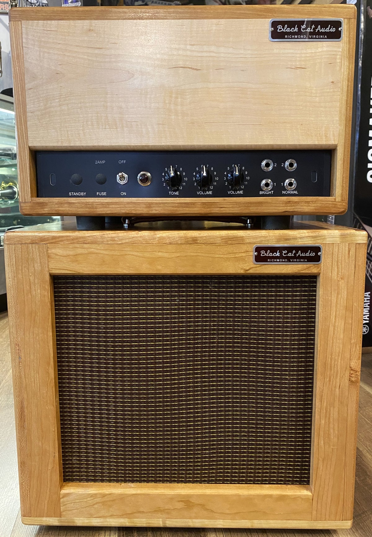 Black Cat Audio DW12 15-Watt Electric Guitar Amplifier Head with 1 x 12" Speaker Cabinet