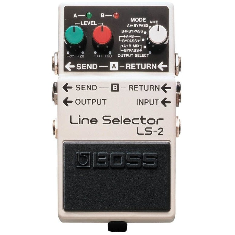 Boss LS-2 Guitar Effects Line Selector Pedal and Power Supply