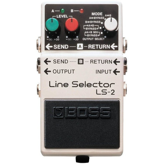 Boss LS-2 Guitar Effects Line Selector Pedal and Power Supply