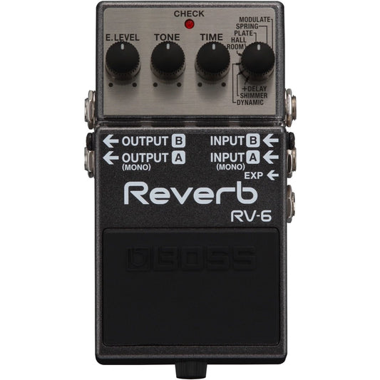 Boss RV-6 Digital Reverb Electric Guitar Effects Pedal
