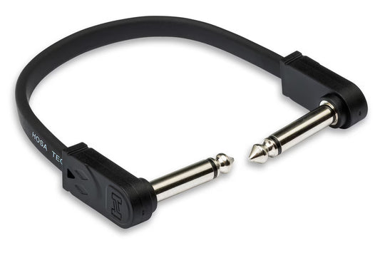 Hosa CFP-106 Flat Guitar Patch Cable - Right Angle to Same - 6in