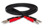 Hosa CSS-204 Stereo Interconnect Dual 1/4-inch TRS Male to Dual 1/4-inch TRS Male Cable - 4m