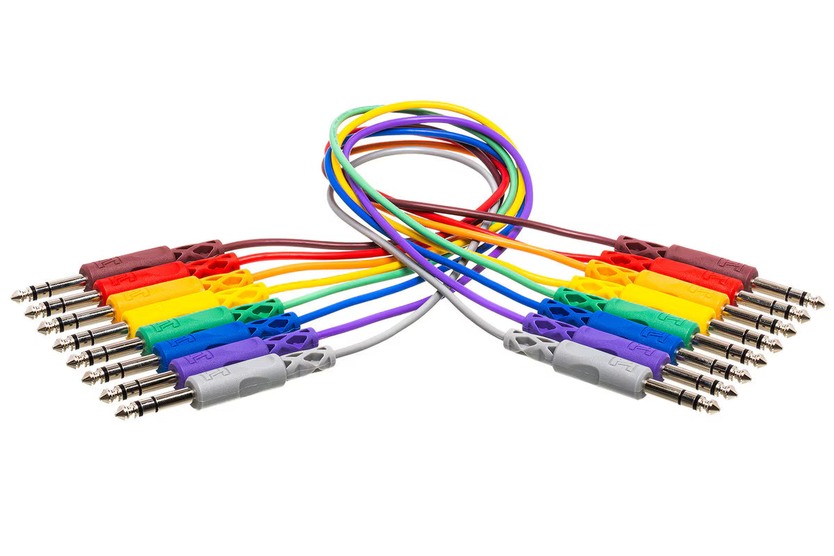Hosa CSS-845 Balanced Patch Cables, 1/4 in TRS to Same