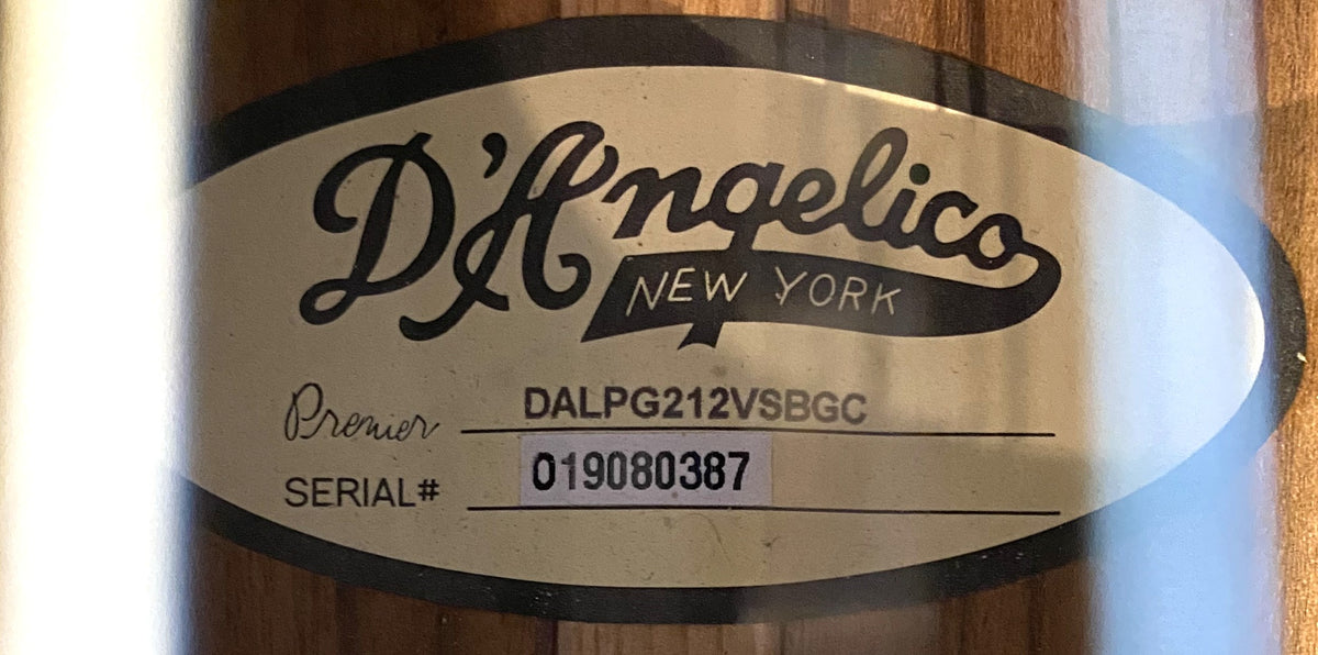 USED D'Angelico Premier Fulton DALPG212VSBGC Gloss Vintage Sunburst Finish 12-String Cutaway Grand Auditorium Acoustic-Electric Guitar