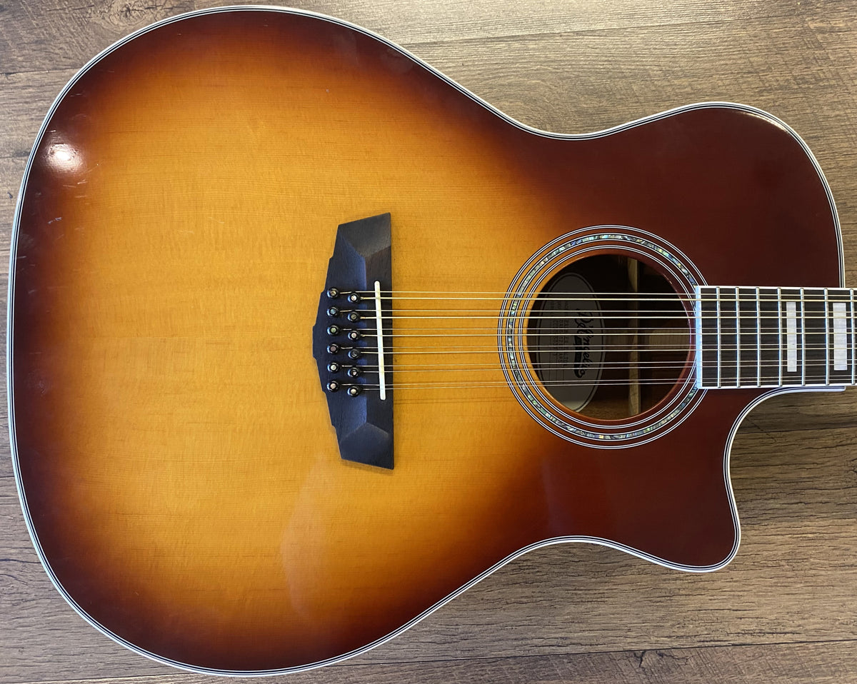 USED D'Angelico Premier Fulton DAPG212ITBAPS Gloss Iced Tea Burst Finish 12-String Cutaway Grand Auditorium Acoustic-Electric Guitar