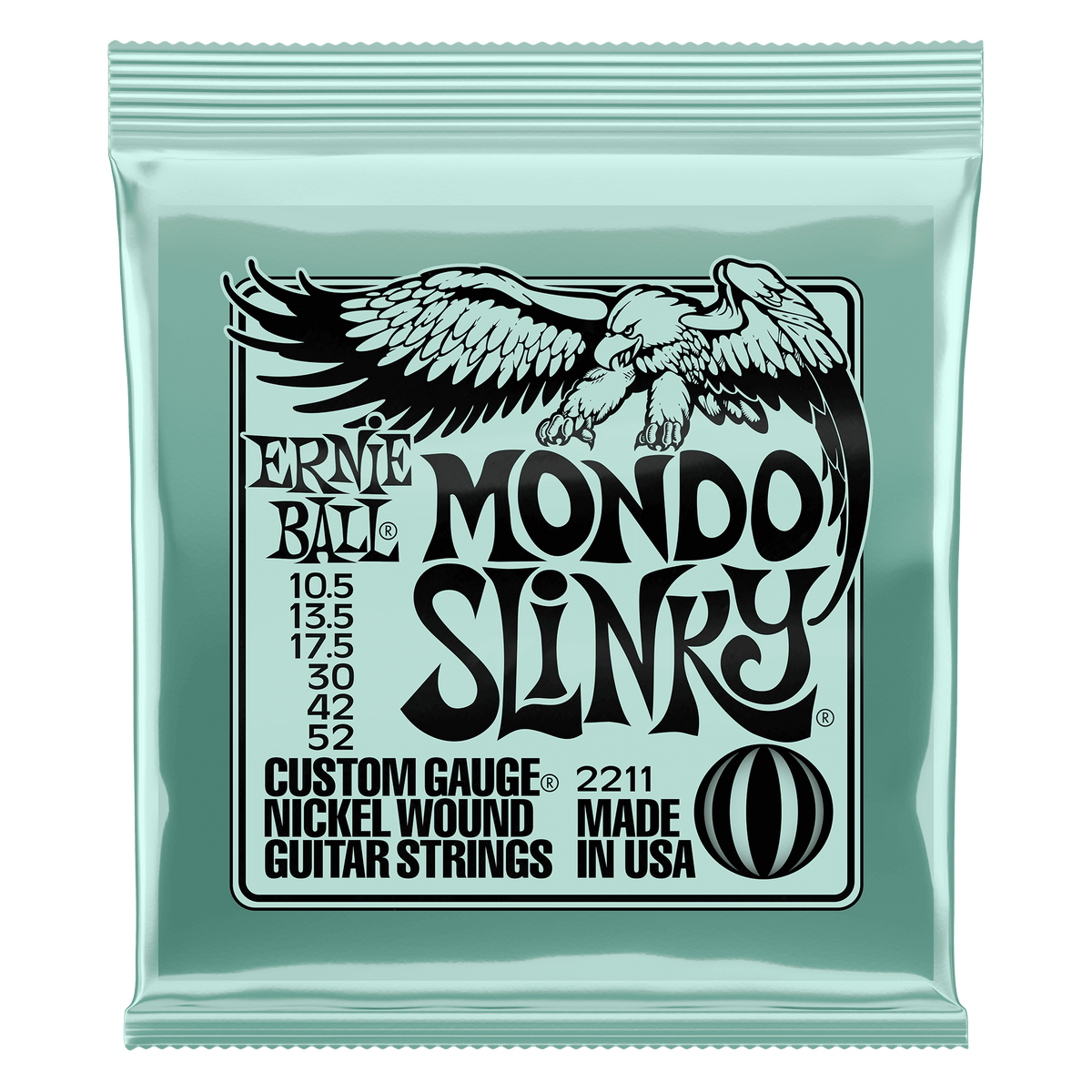 Ernie Ball 2211 Mondo Slinky Nickel Wound Electric Guitar Strings - .0105-.052