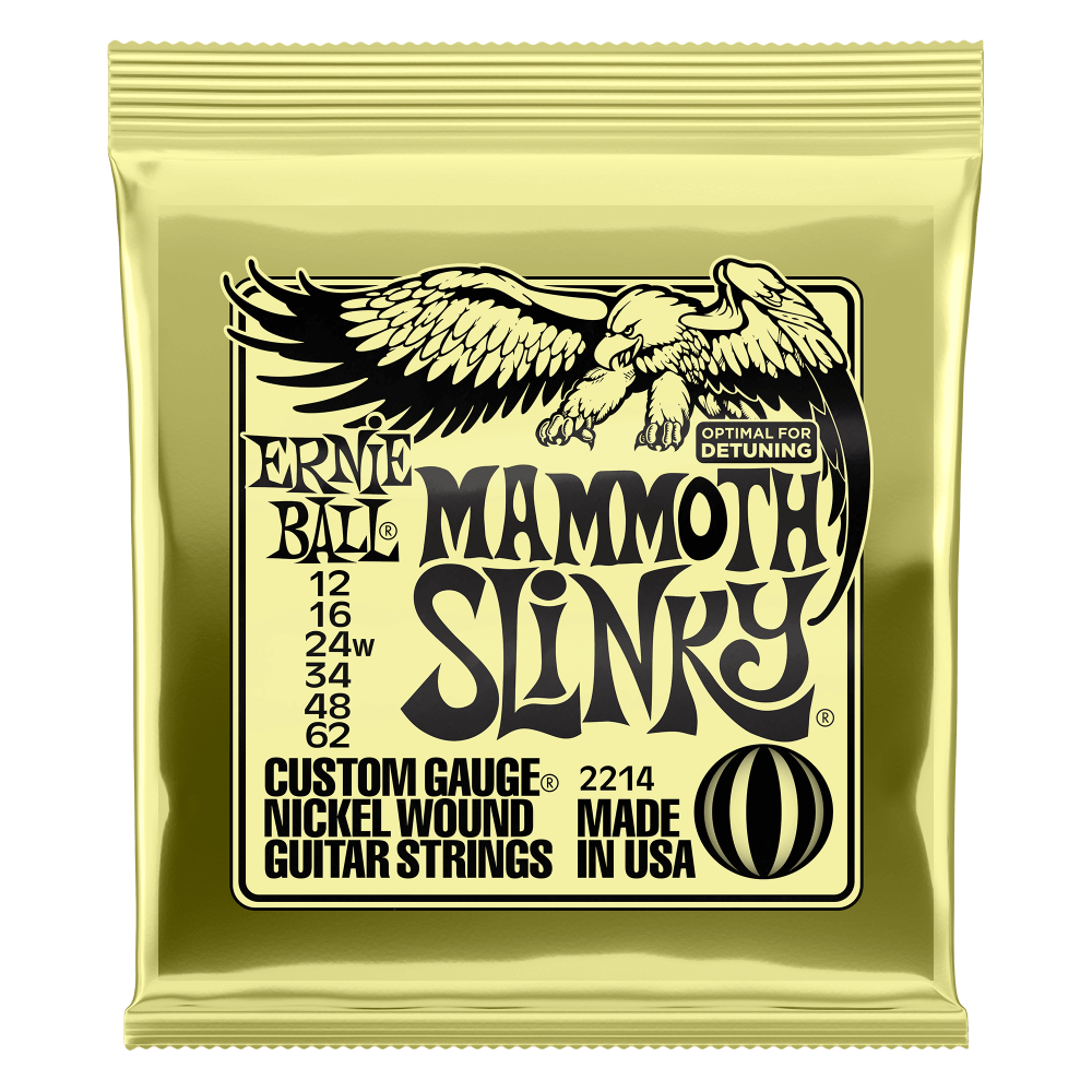 Ernie Ball 2214 Mammoth Slinky Nickel Wound Electric Guitar Strings - .012-.062