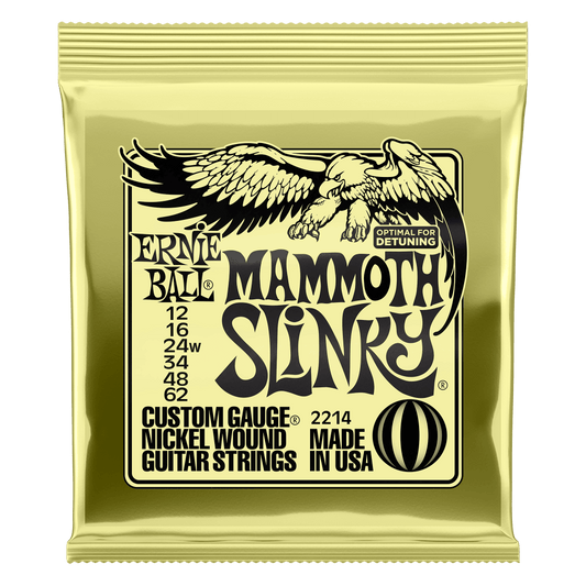 Ernie Ball 2214 Mammoth Slinky Nickel Wound Electric Guitar Strings - .012-.062