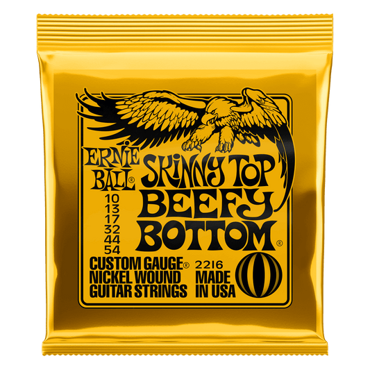 Ernie Ball 2216 Skinny Top Beefy Bottom Slinky Nickel Wound Electric Guitar Strings - .010-.054