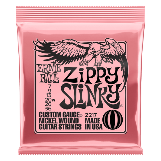 Ernie Ball 2217 Zippy Slinky Nickel Wound Electric Guitar Strings - .007-.036