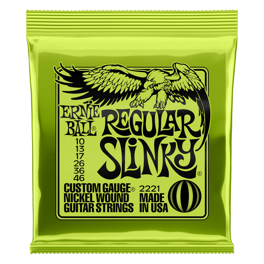 Ernie Ball 2221 Regular Slinky Electric Guitar Strings - .010-.046
