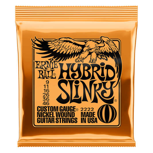 Ernie Ball 2222 Hybrid Slinky Nickel Wound Electric Guitar Strings - .009-.046