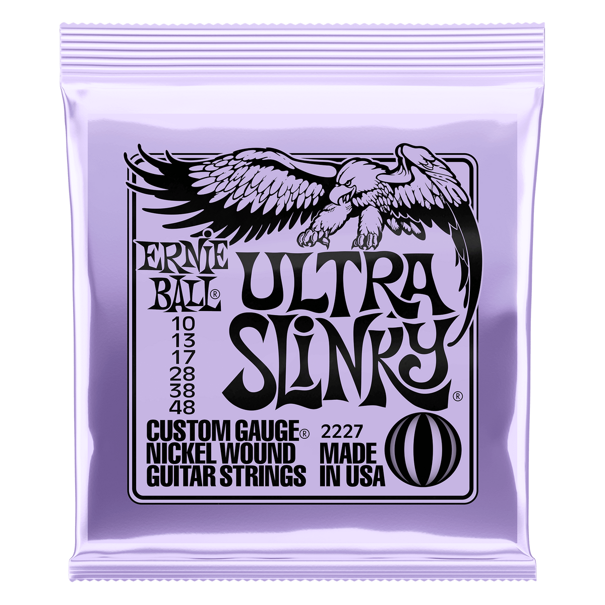Ernie Ball 2227 Ultra Slinky Nickel Wound Electric Guitar Strings - .010-.048